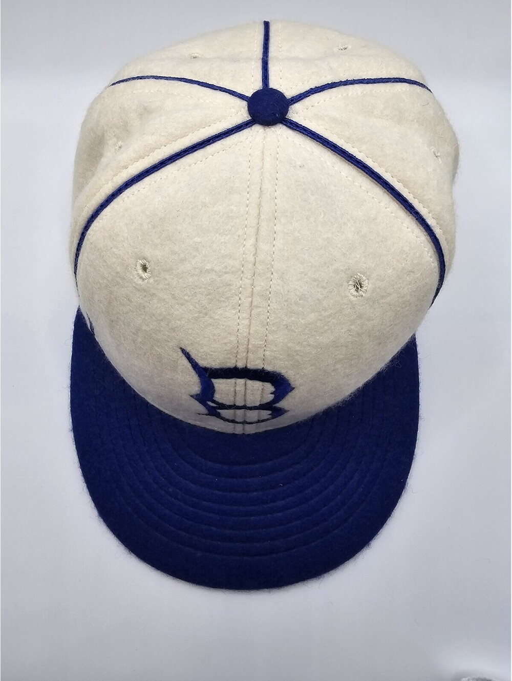 Brooklyn Dodgers Wool Fitted Hat Cap Size 7 5/8 Vintage USA Made